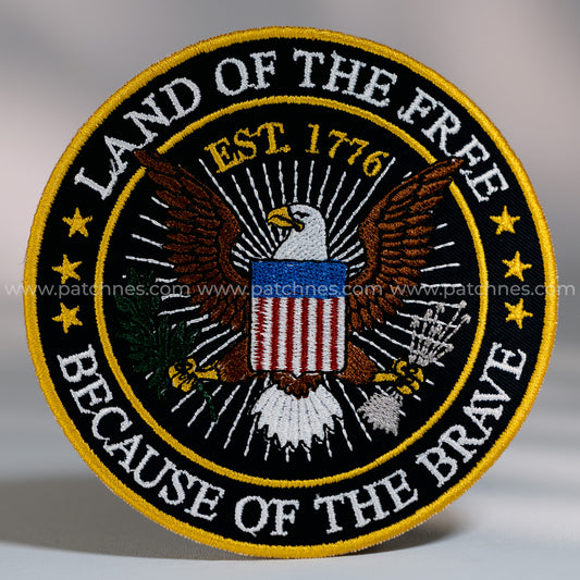 American Eagle 1776 Freedom Embroidered Patch