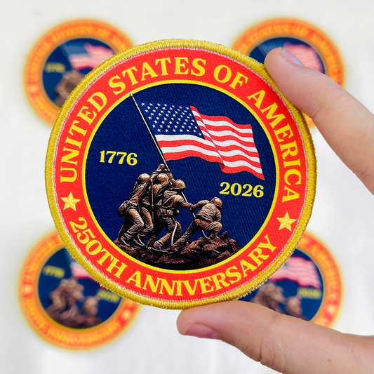USA 250th Anniversary Military Patch - Printed Patch