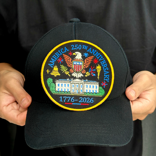 America 250th Commemorative Full Embroidered Patch