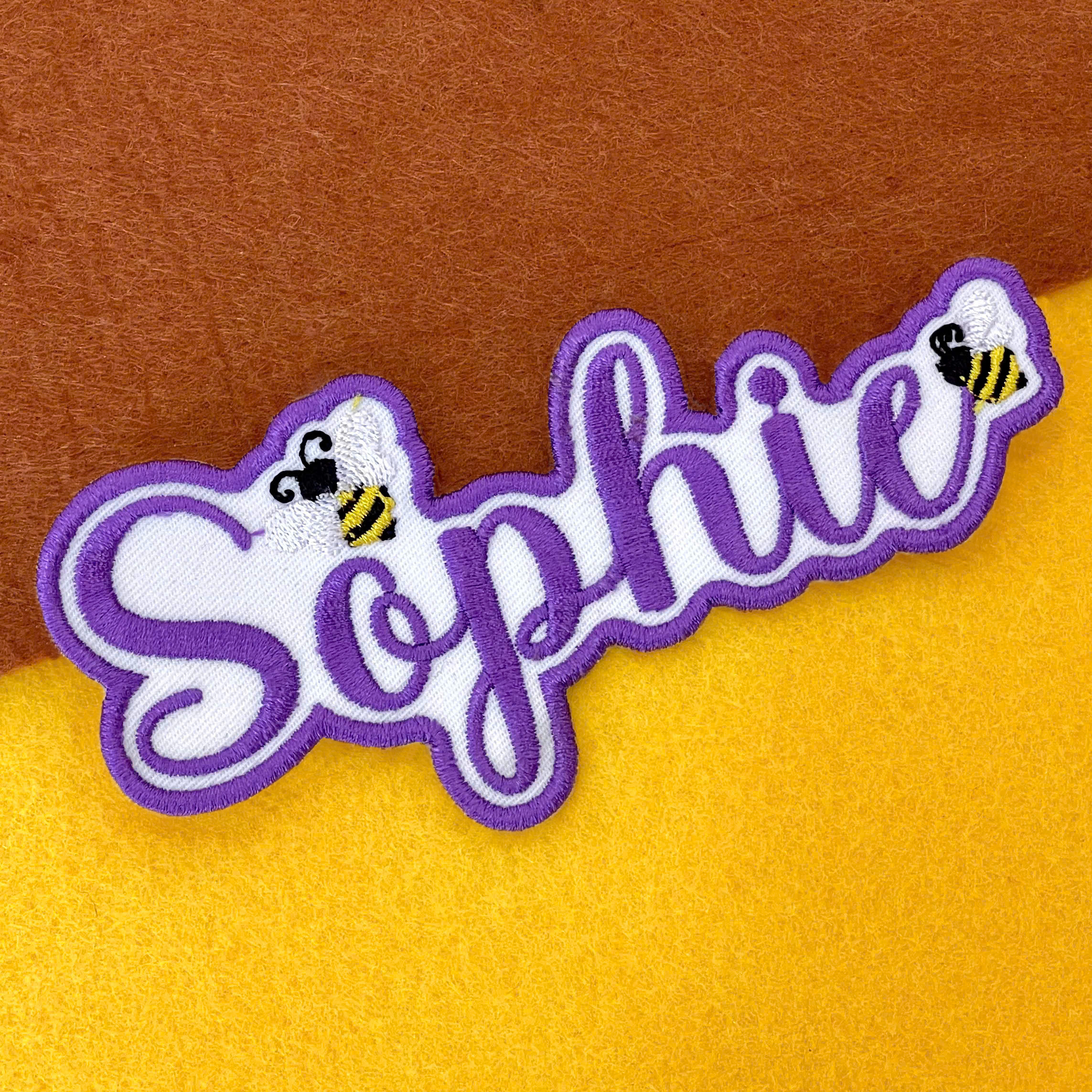 Custom Embroidery with Bee Design