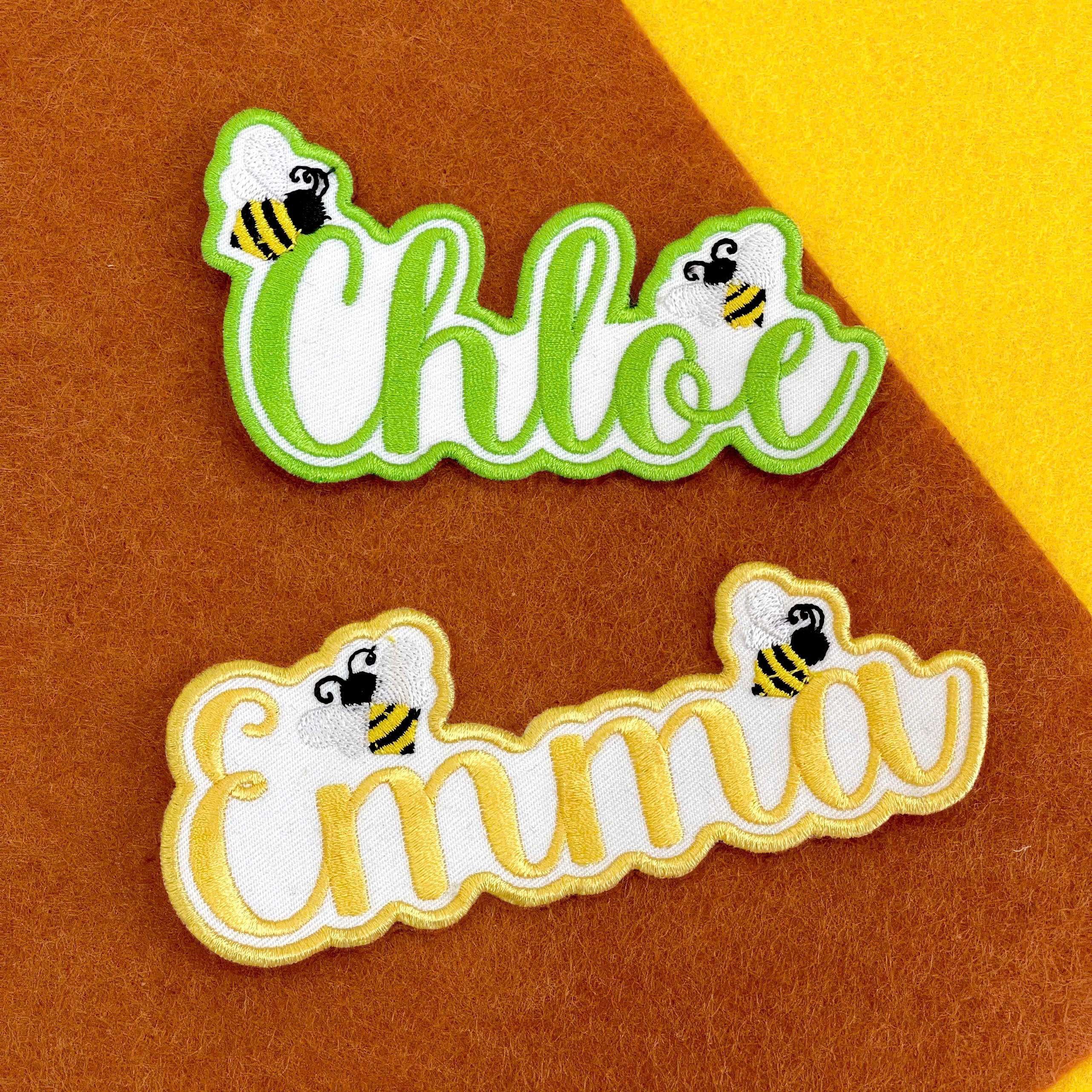 Custom Embroidery with Bee Design