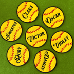 Yellow Softball Patch