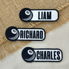 Custom Billiards Name Patch
