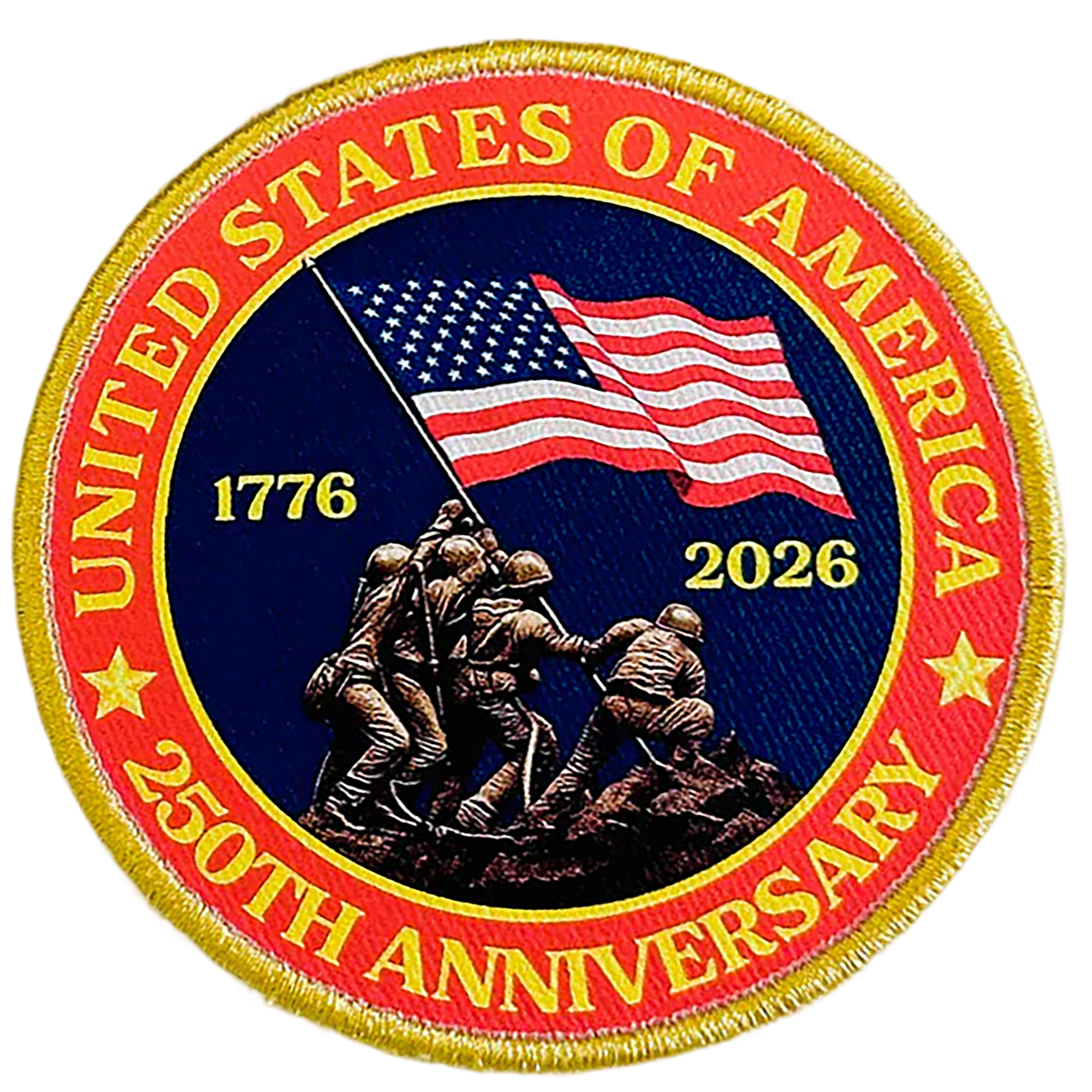 USA 250th Anniversary Military Patch - Printed Patch