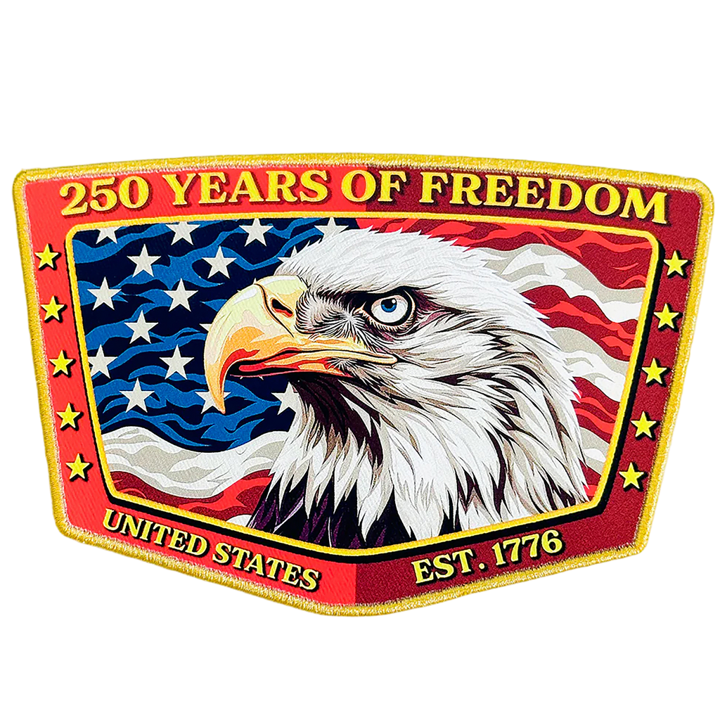 American Eagle 250 Years of Freedom Patch - Printed Patch