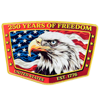 American Eagle 250 Years of Freedom Patch - Printed Patch