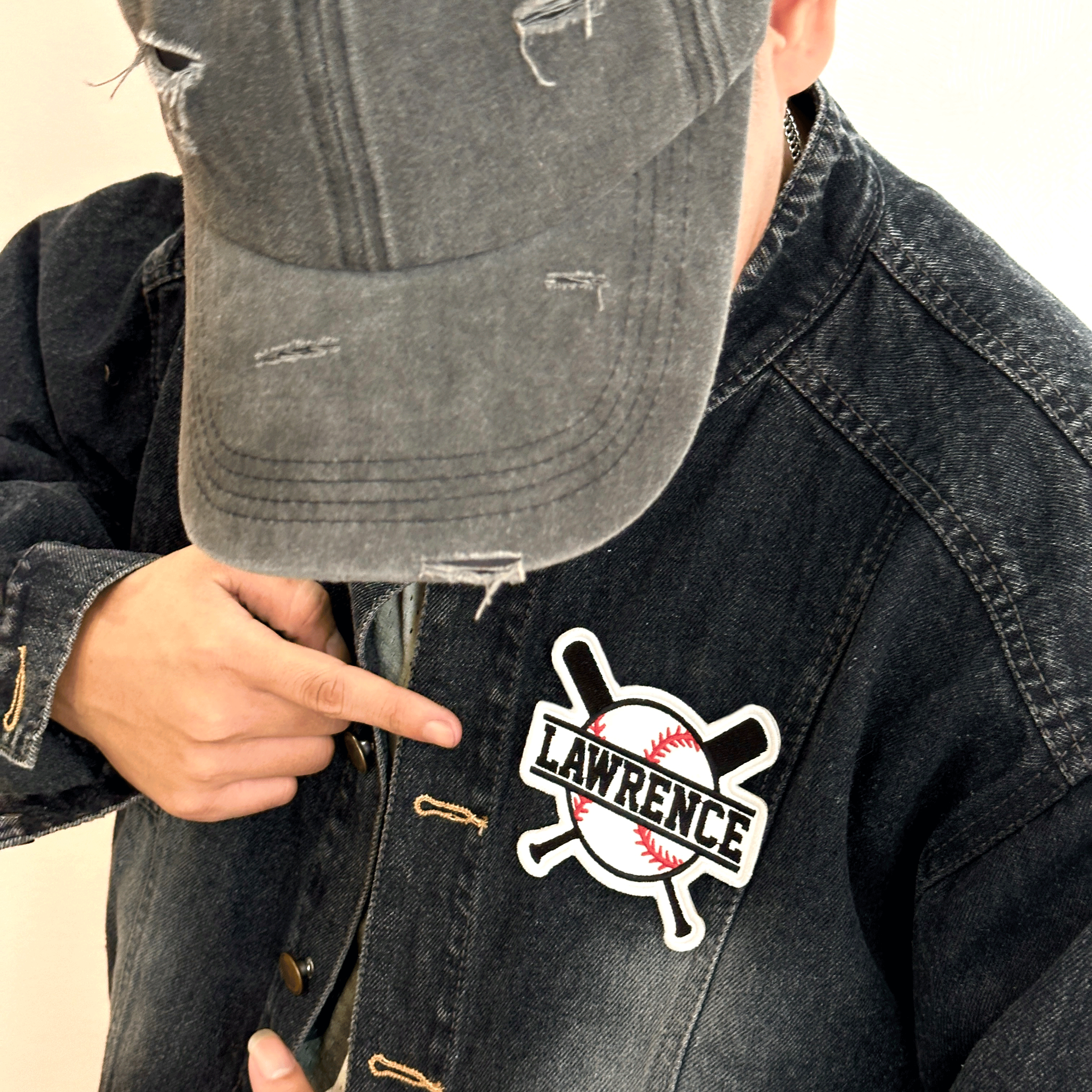 Baseball Crossed Bats Patch