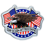 250 Years of Freedom Eagle Patch - Printed Patch