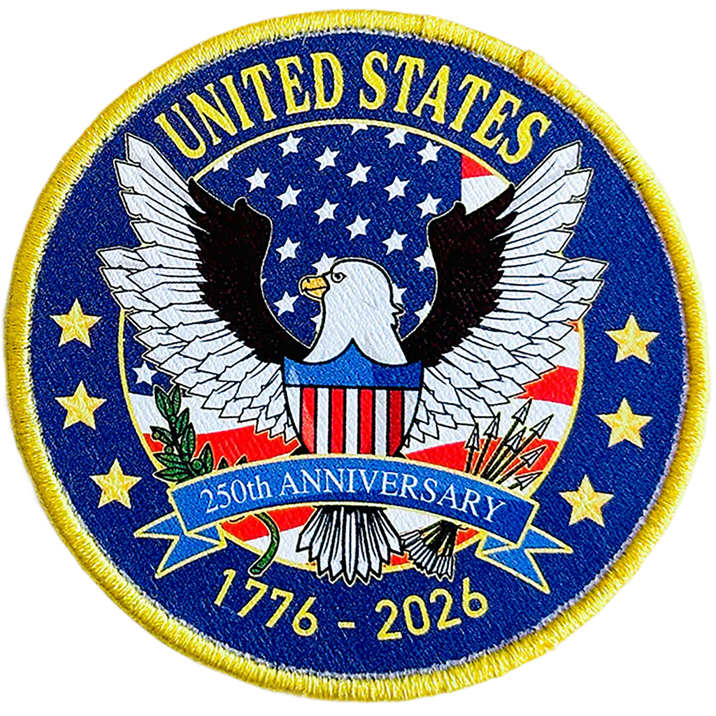 United States 250th Anniversary Patch - Printed Patch