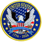 United States 250th Anniversary Patch - Printed Patch