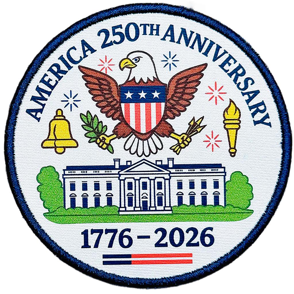 America 250th Anniversary Printed Patch | 1776–2026 USA
