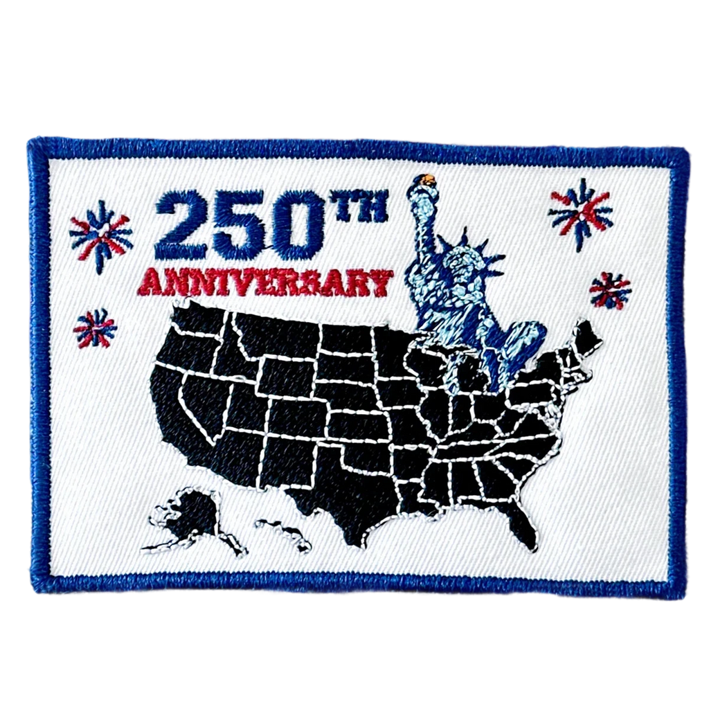 250 Years of Freedom American Flag Embroidered Patch
