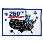 250 Years of Freedom American Flag Embroidered Patch