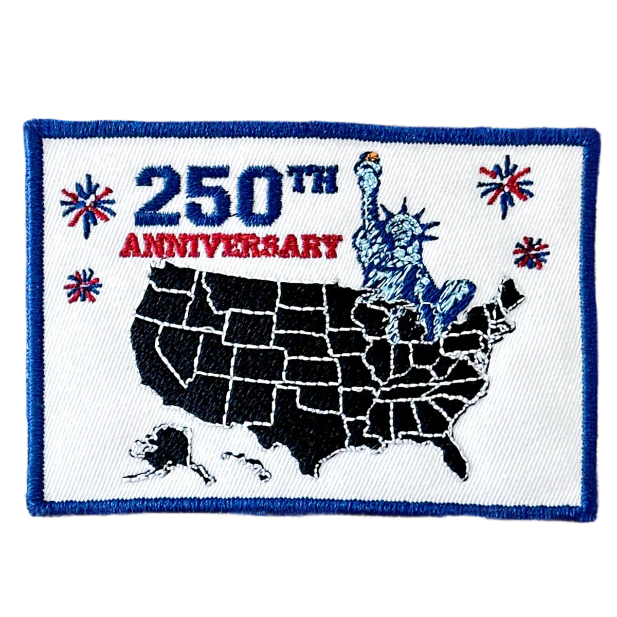 250 Years of Freedom American Flag Embroidered Patch