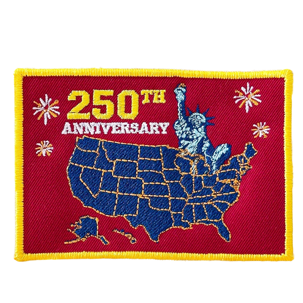 250 Years of Freedom Embroidered Patriotic Patch