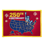 250 Years of Freedom Embroidered Patriotic Patch