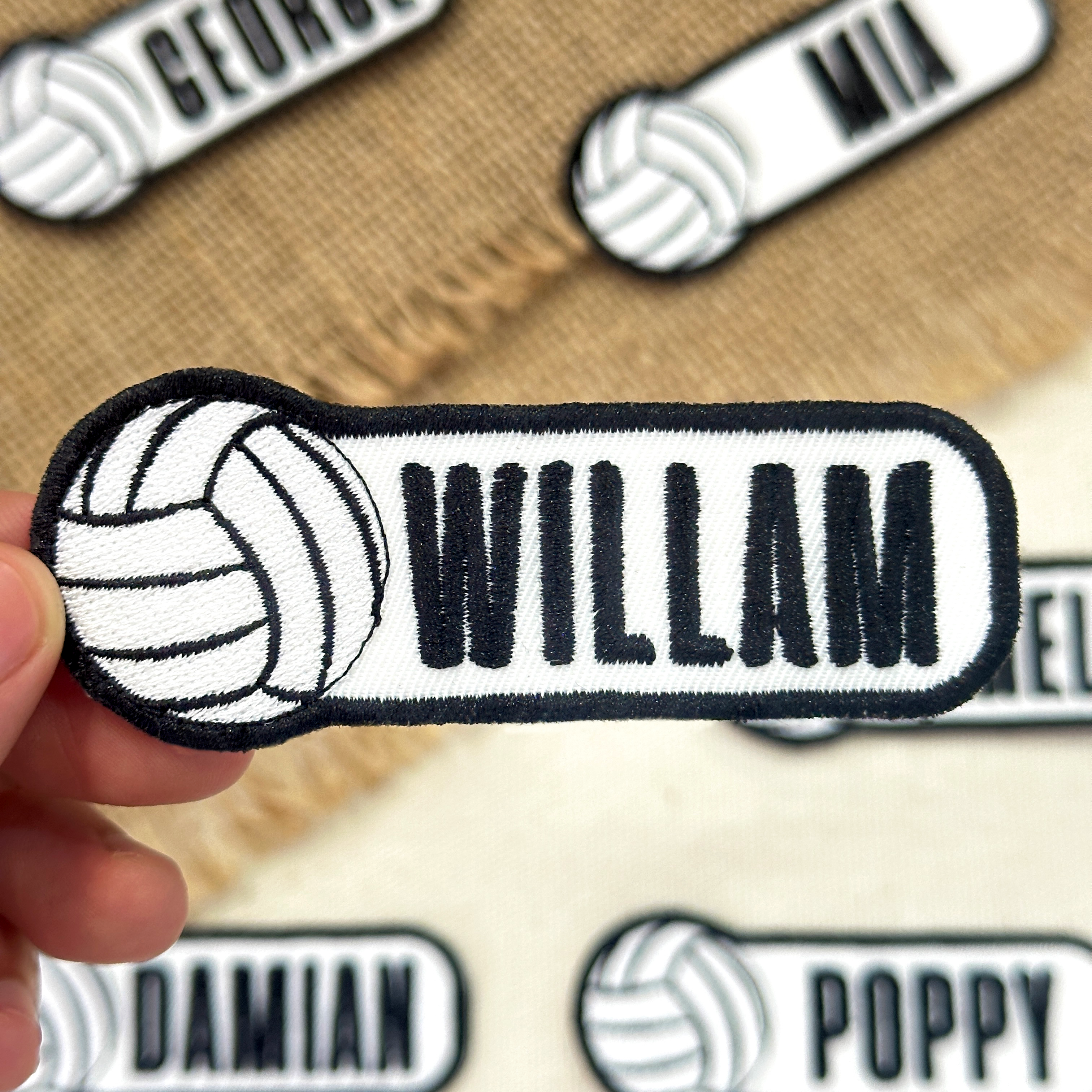 Custom Volleyball Name Patch