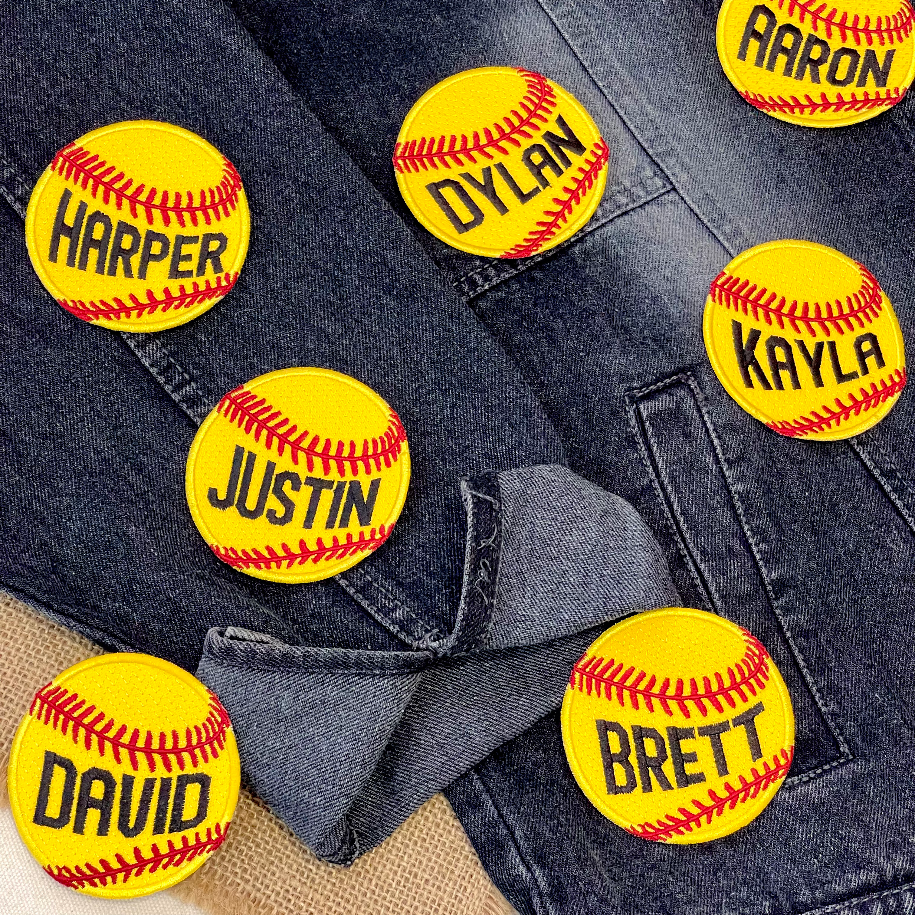 Personalized Softball Patch