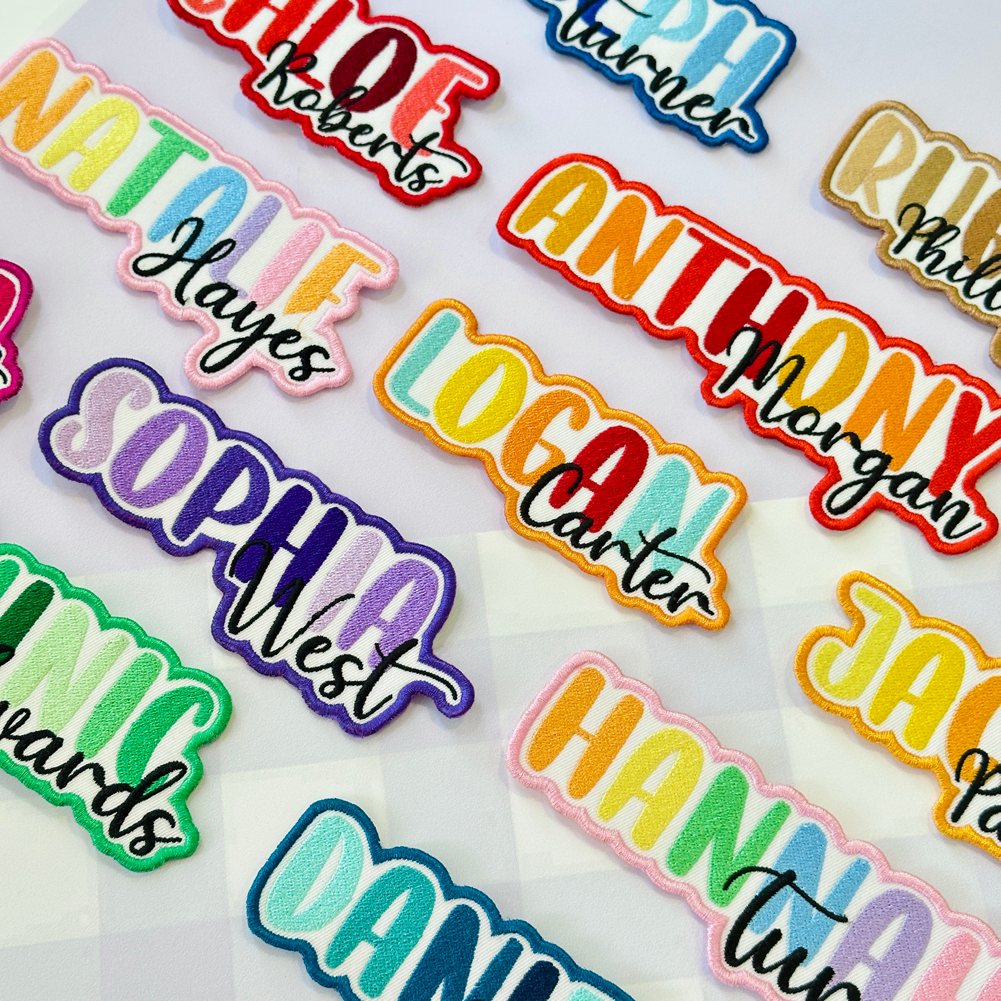 Personalized Ombre Text Patch