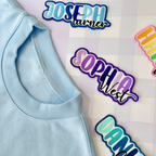 Personalized Ombre Text Patch