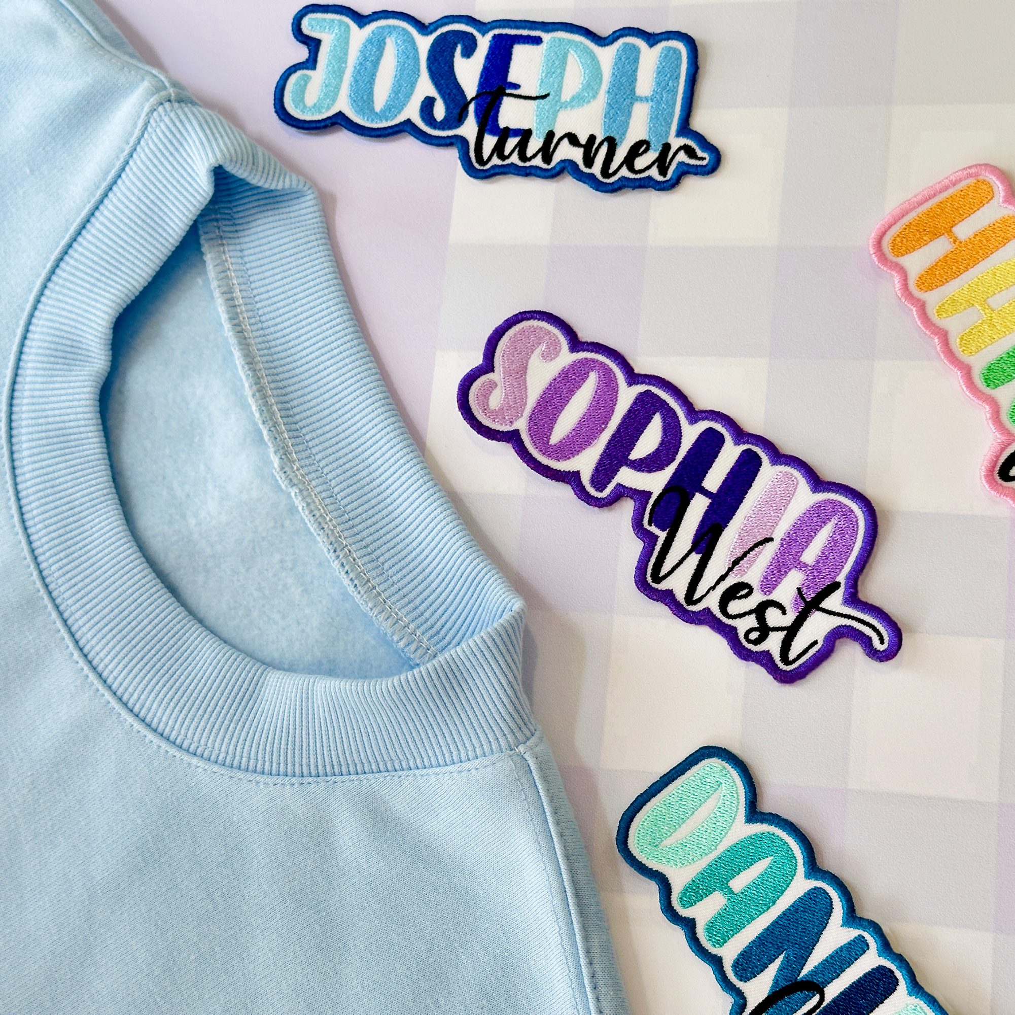 Personalized Ombre Text Patch