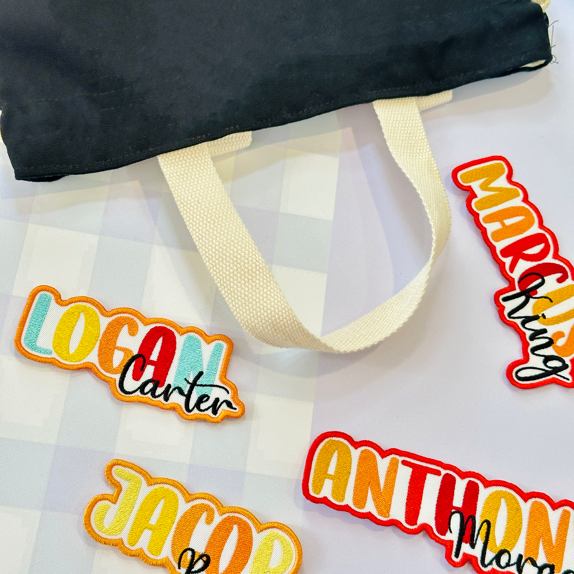 Personalized Ombre Text Patch