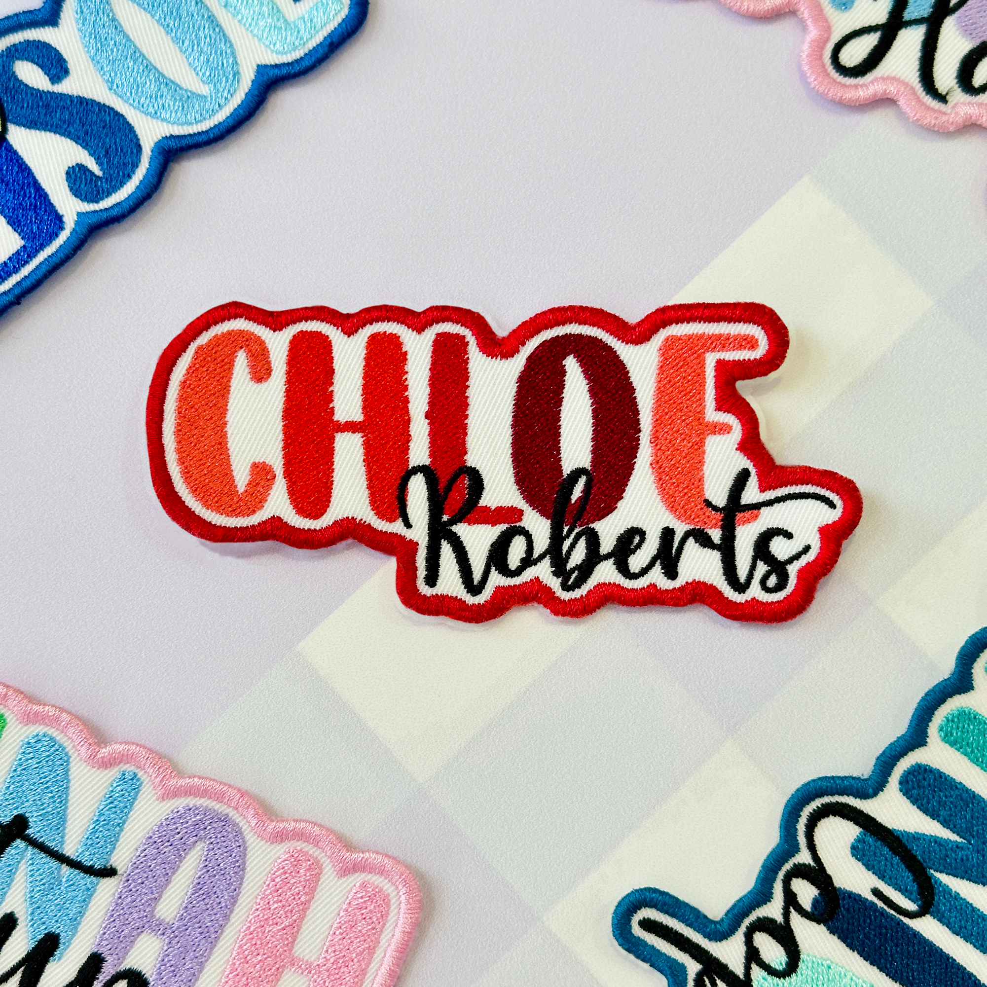 Personalized Ombre Text Patch