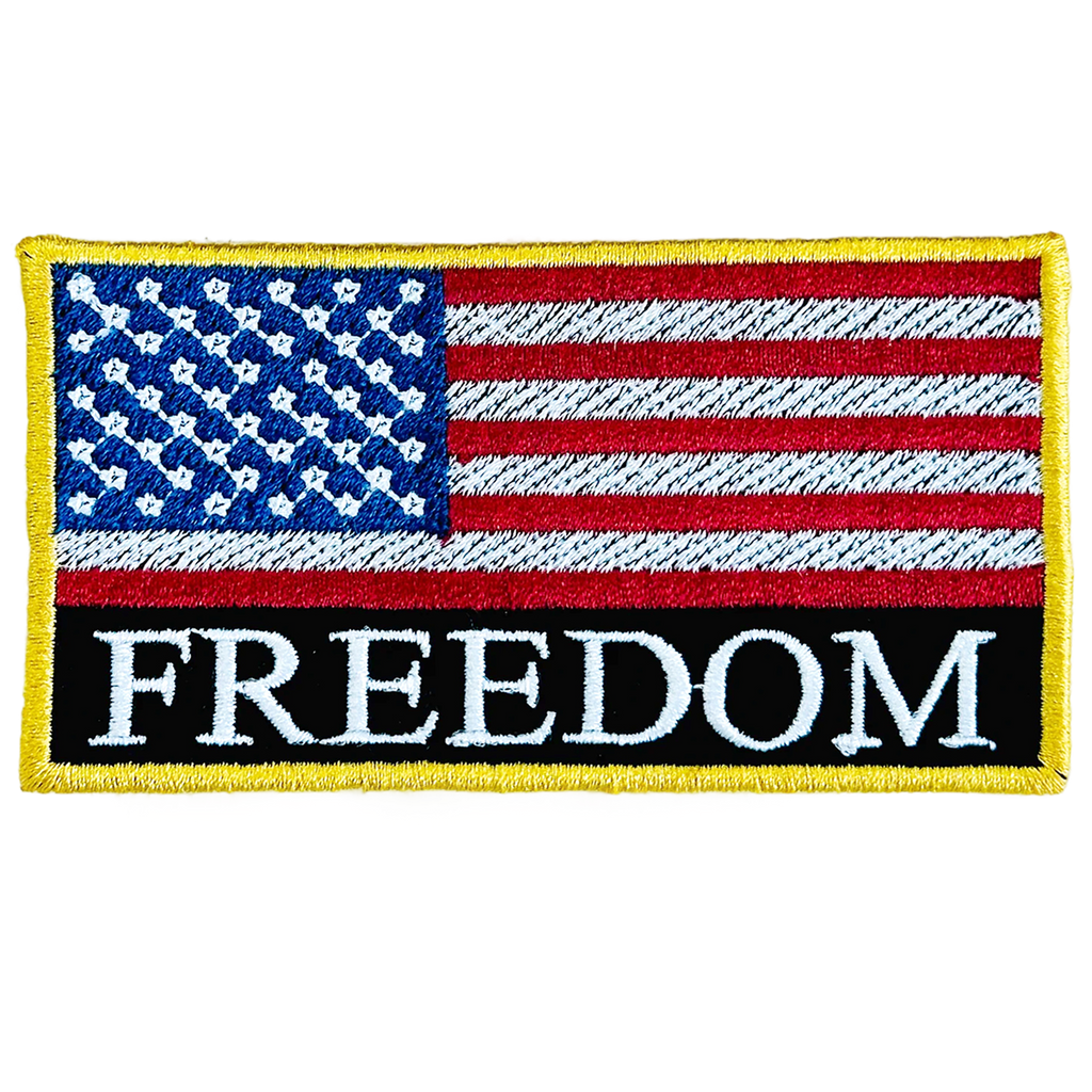 USA Flag Freedom Embroidered Patch