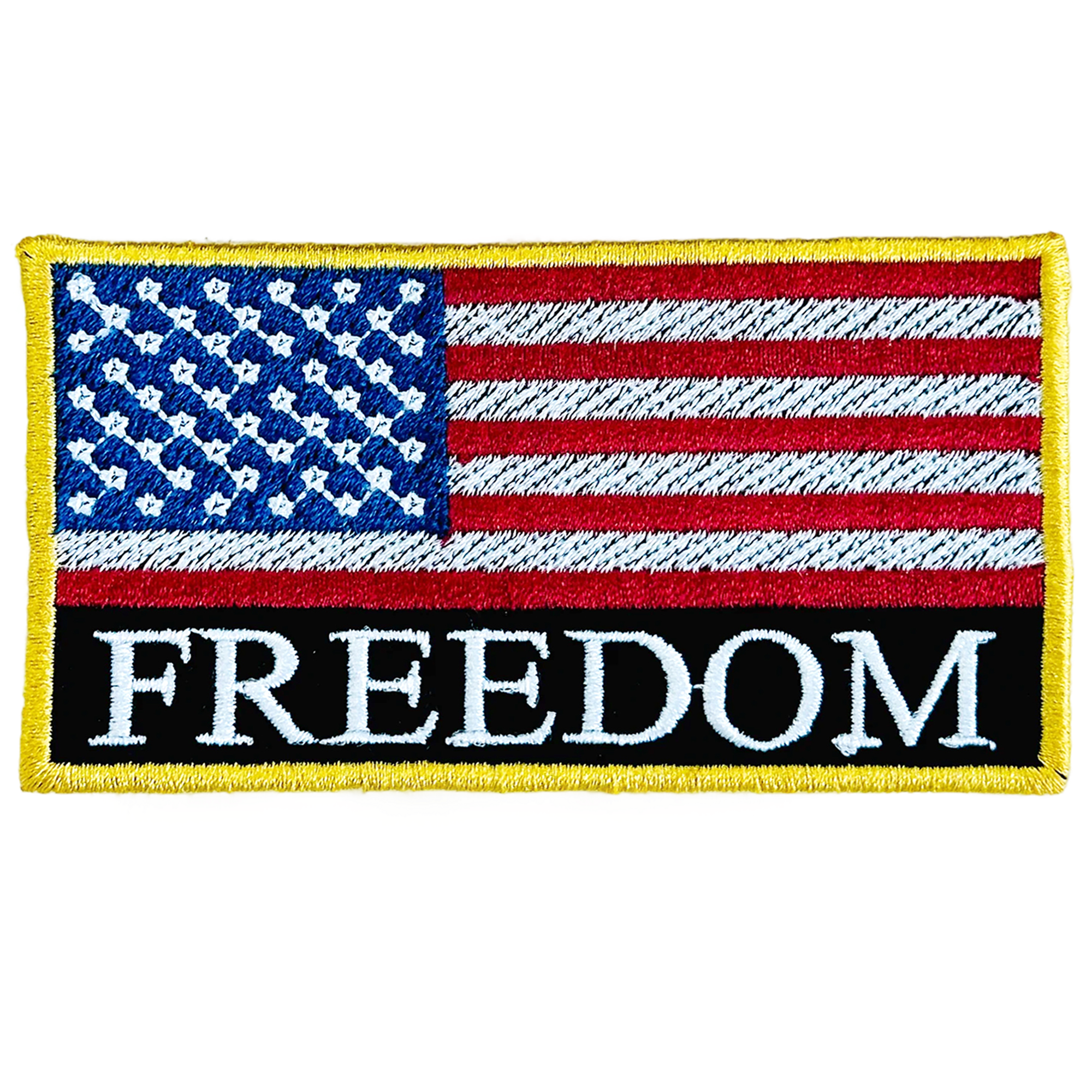 USA Flag Freedom Embroidered Patch
