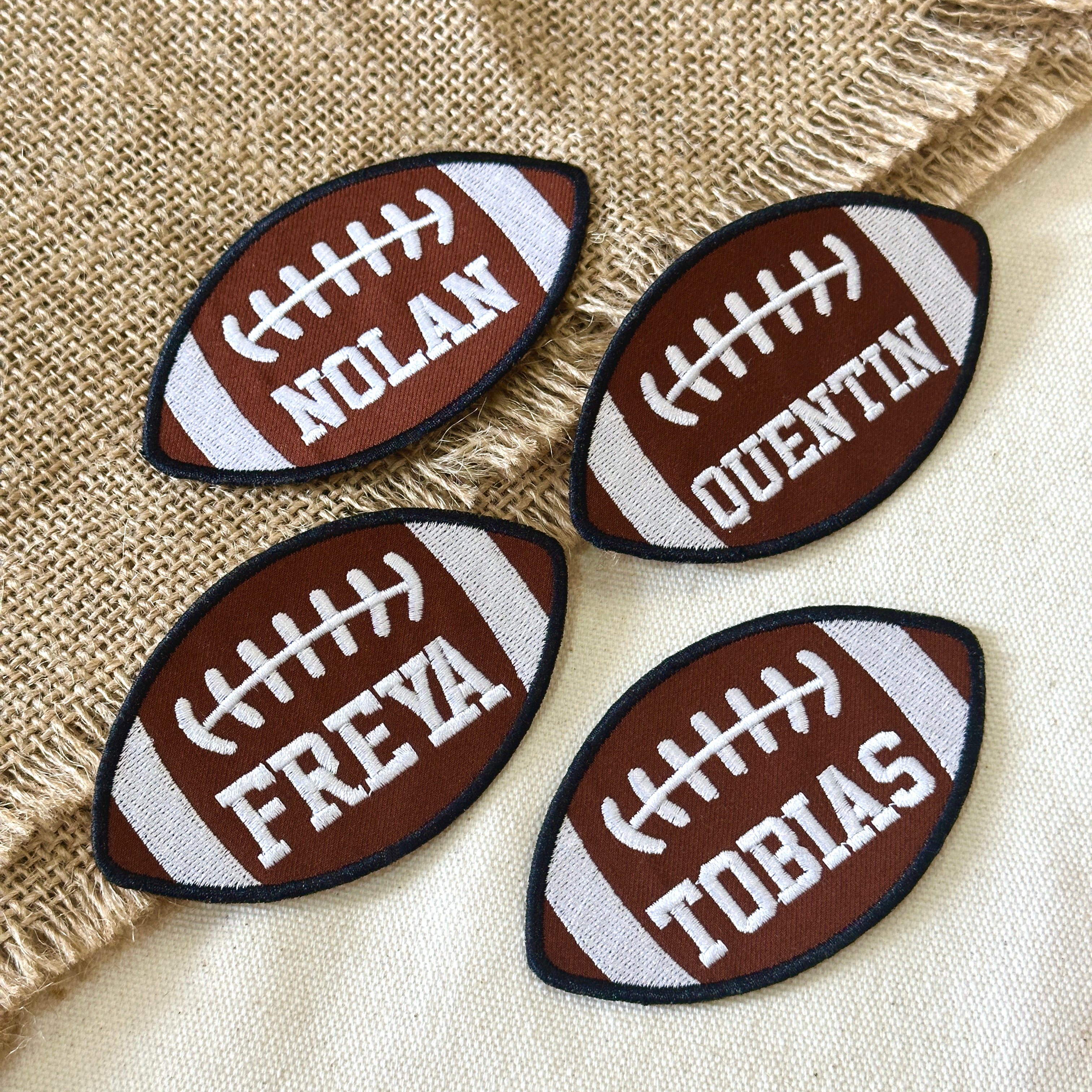 Personalized Football Name Patch