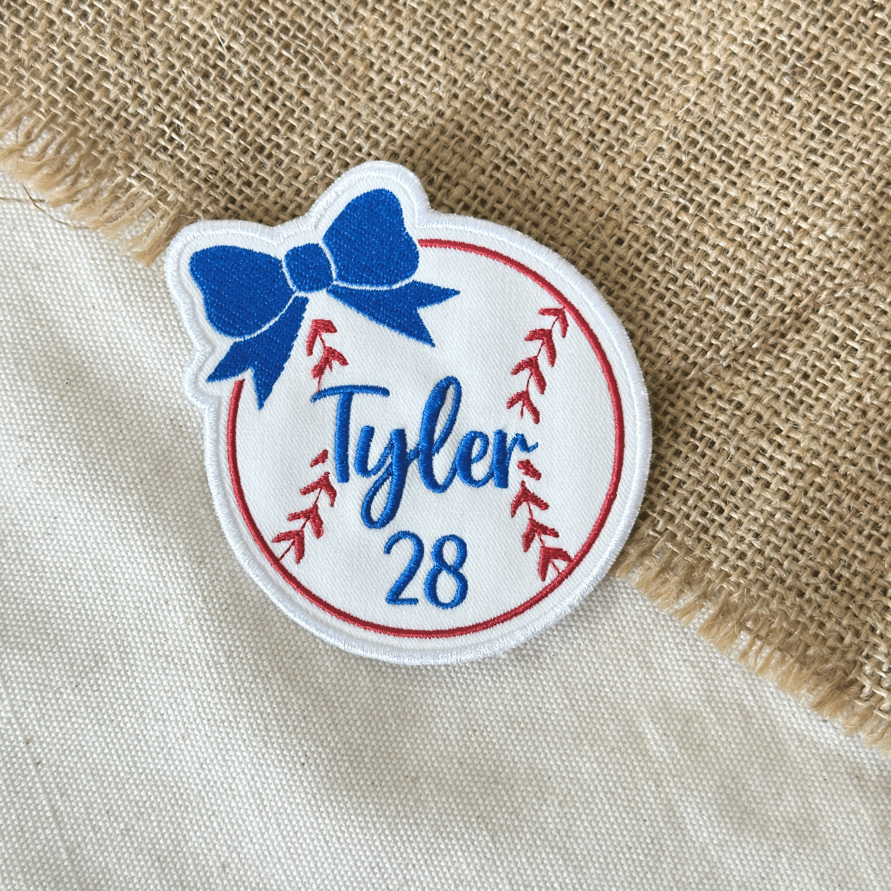Baseball Bow Patch