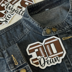 Custom Football Number Patch – Personalized Name Embroidered Team Design