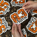 Basketball Number Patch with Custom Name – Personalized Embroidered Player Patch