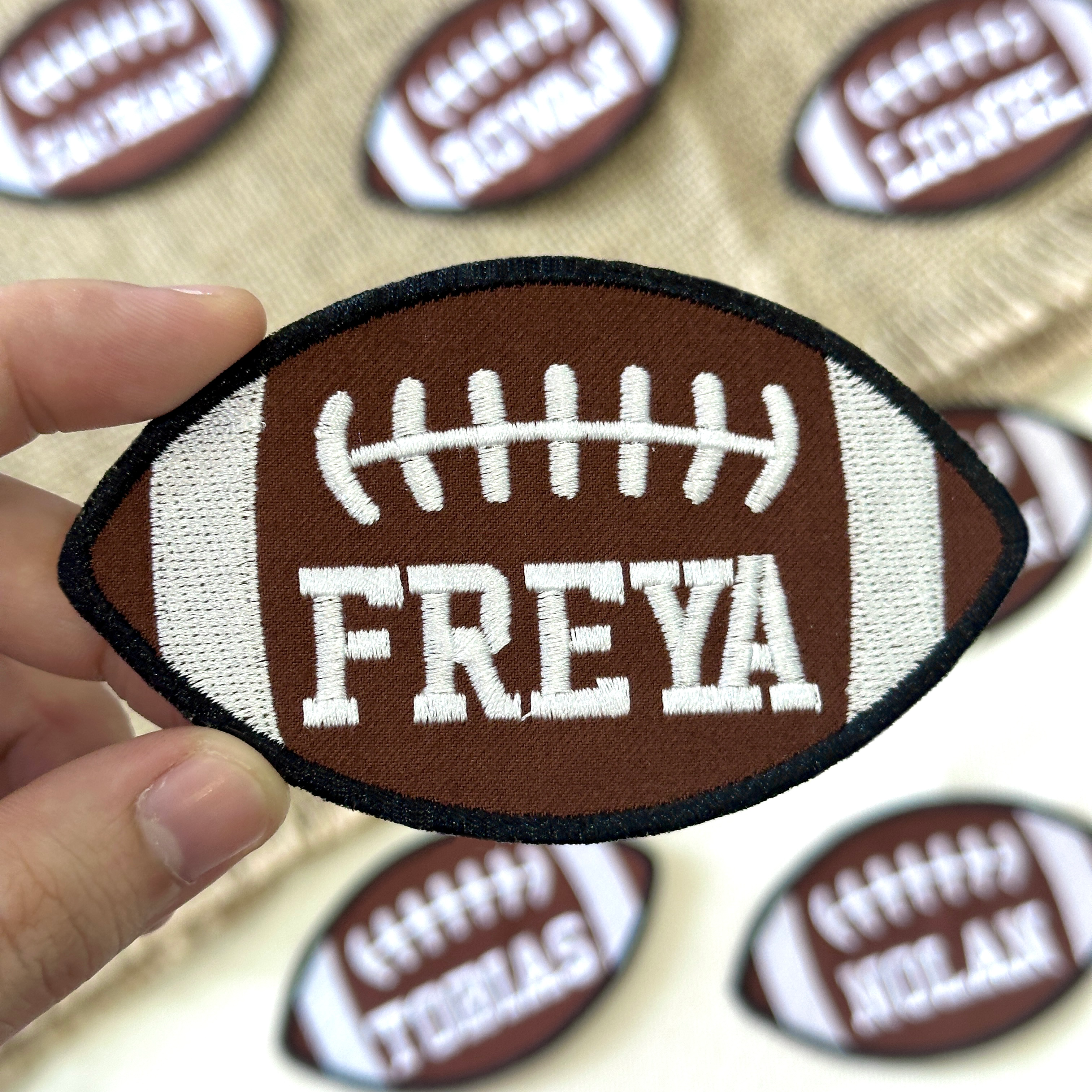 Personalized Football Name Patch