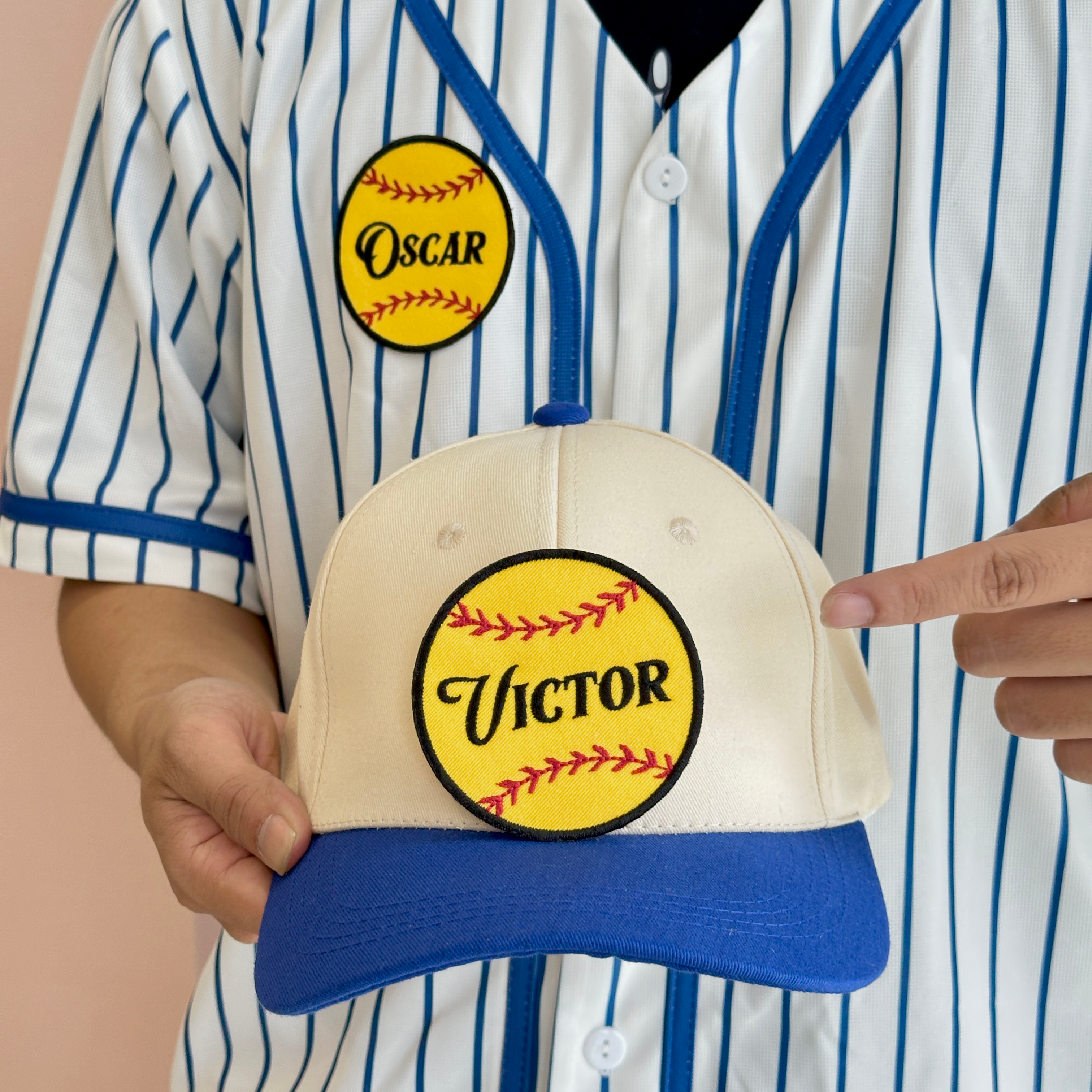 Yellow Softball Patch