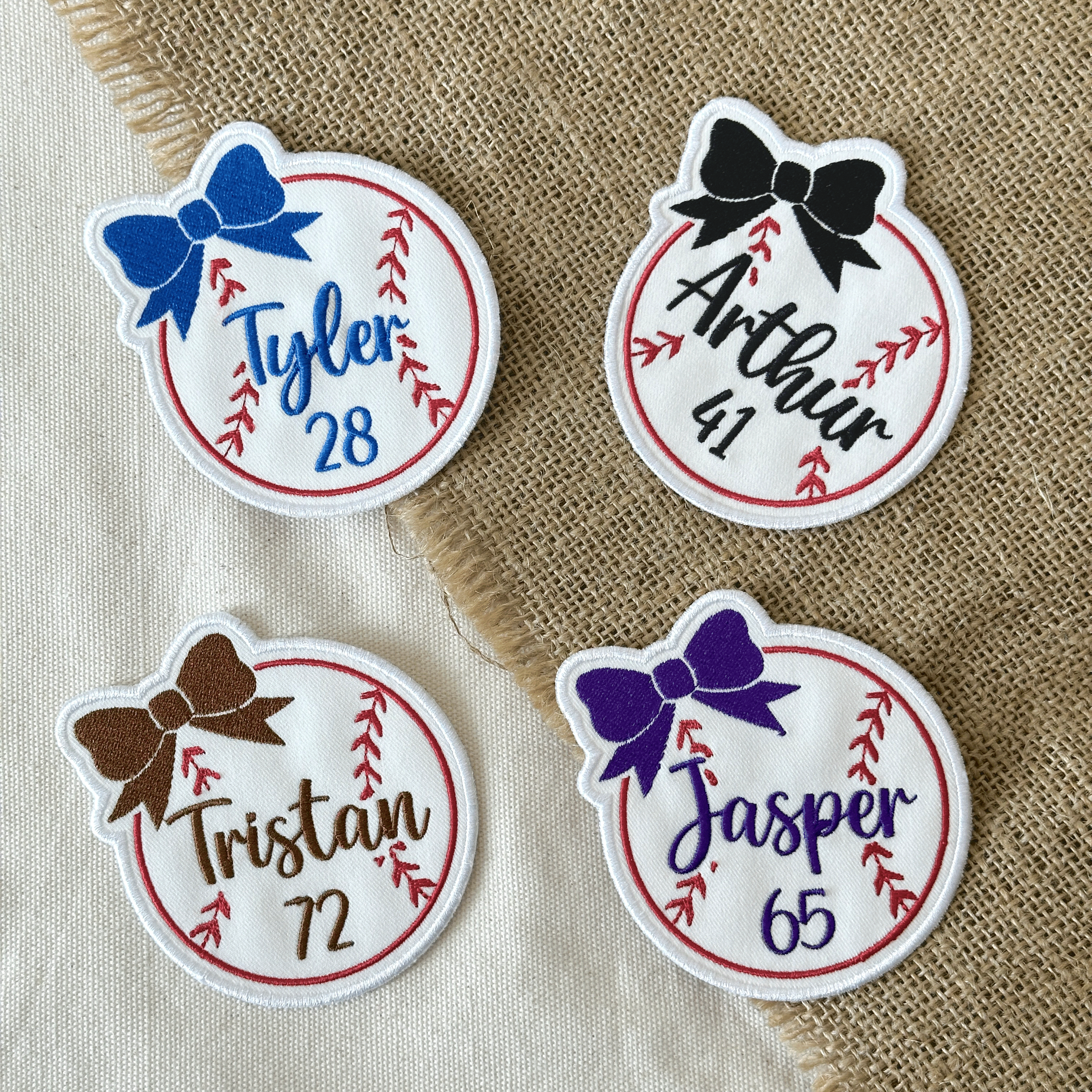 Baseball Bow Patch