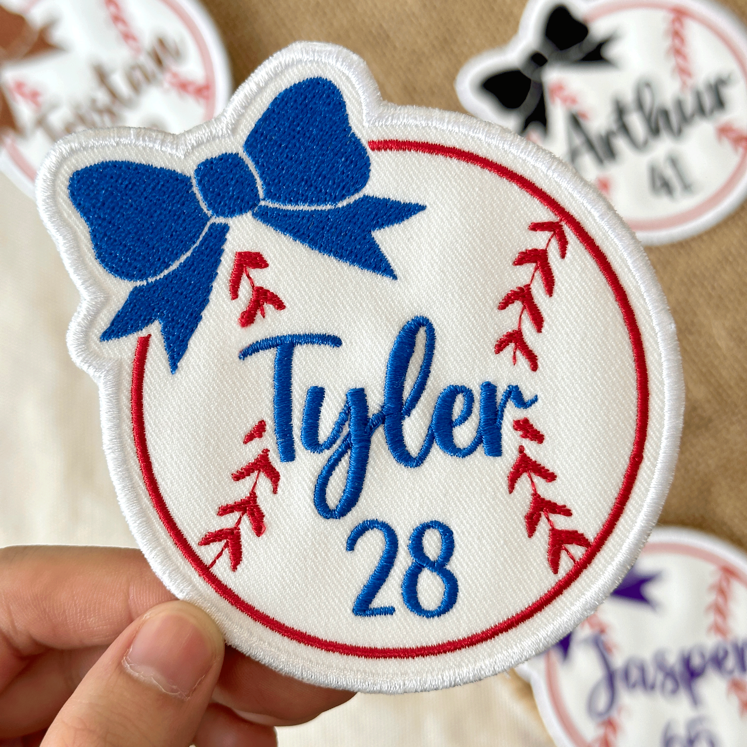 Baseball Bow Patch