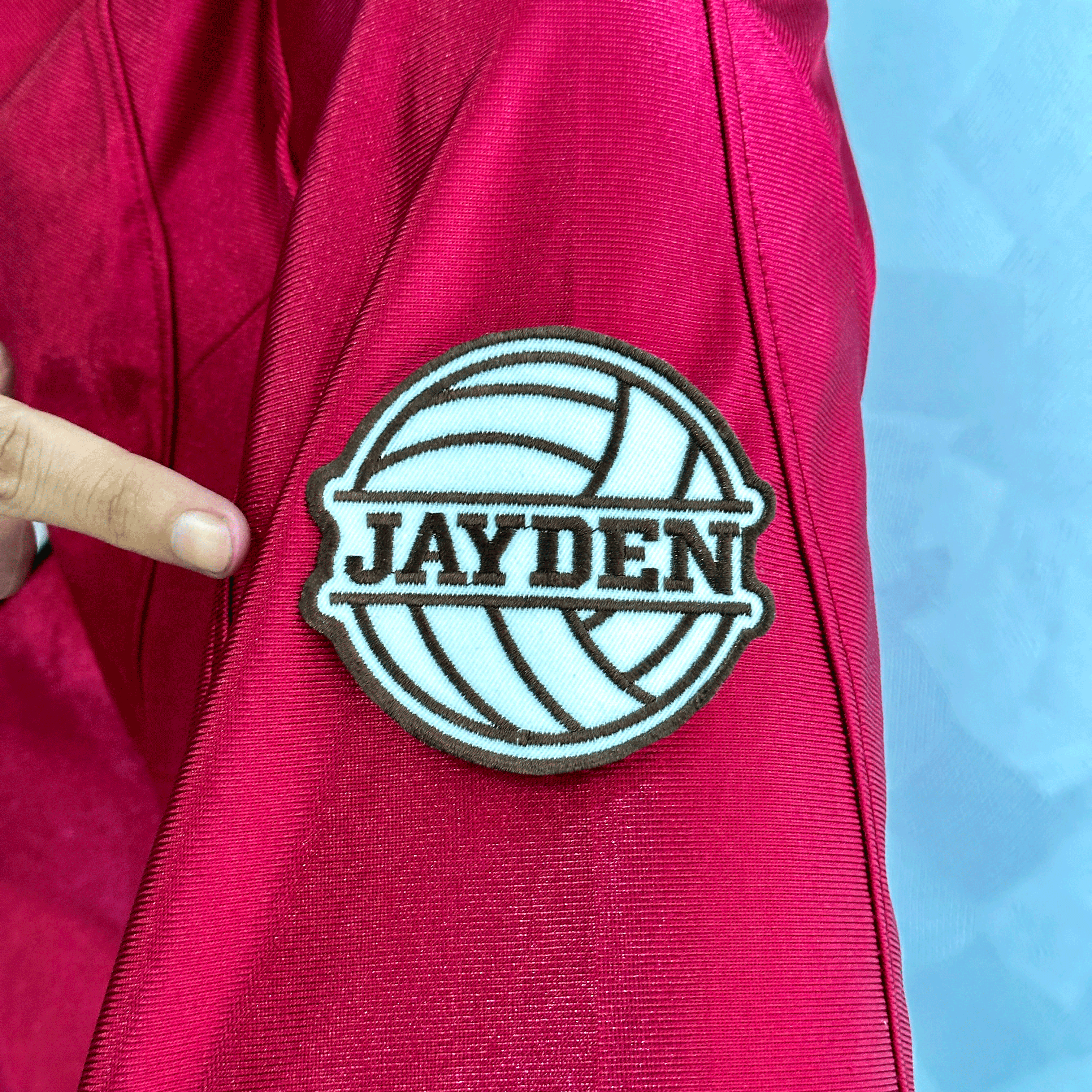 Personalized Volleyball Patch