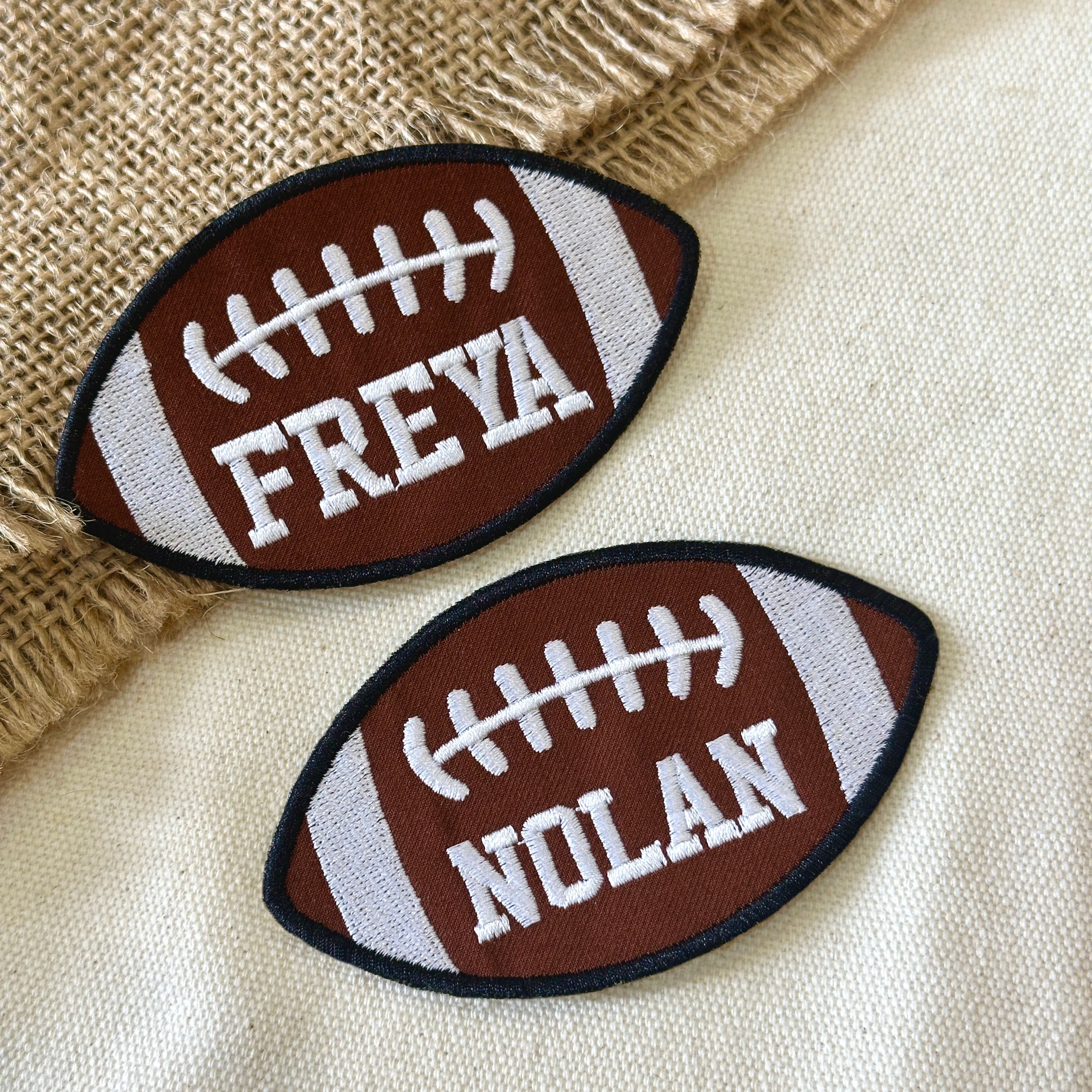 Personalized Football Name Patch