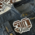 Custom Football Number Patch – Personalized Name Embroidered Team Design