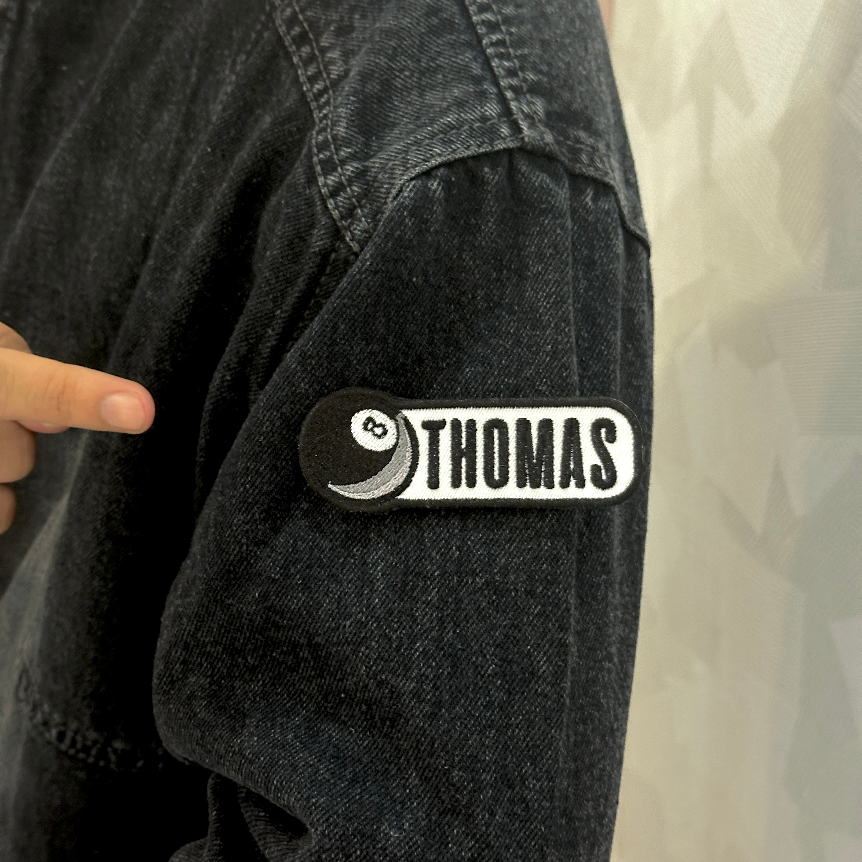 Custom Billiards Name Patch