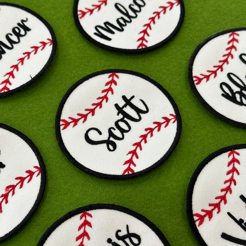 Baseball Round Patch