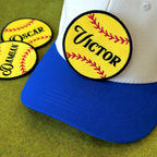 Yellow Softball Patch