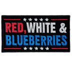 Red White & Blueberries Embroidered Patch