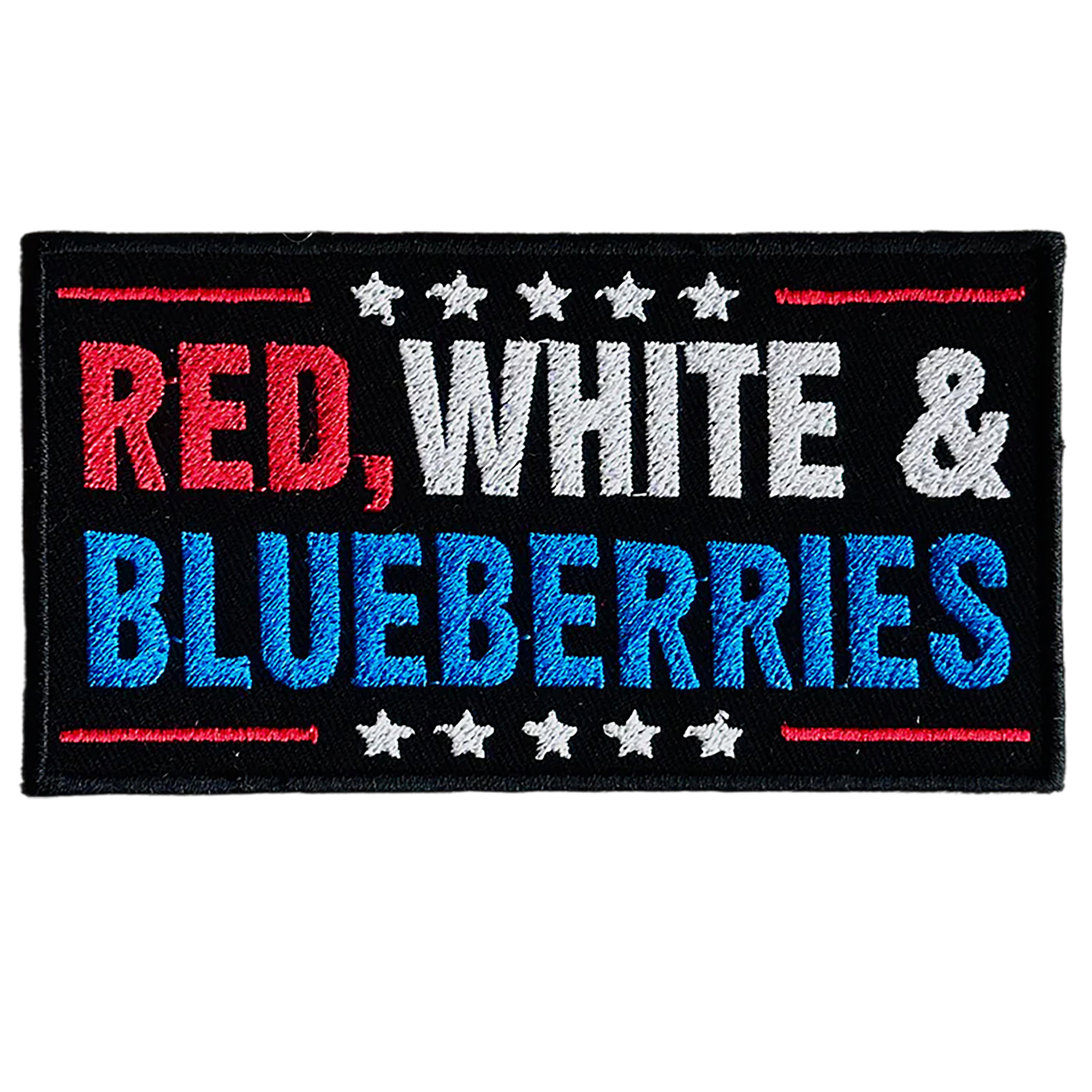 Red White & Blueberries Embroidered Patch