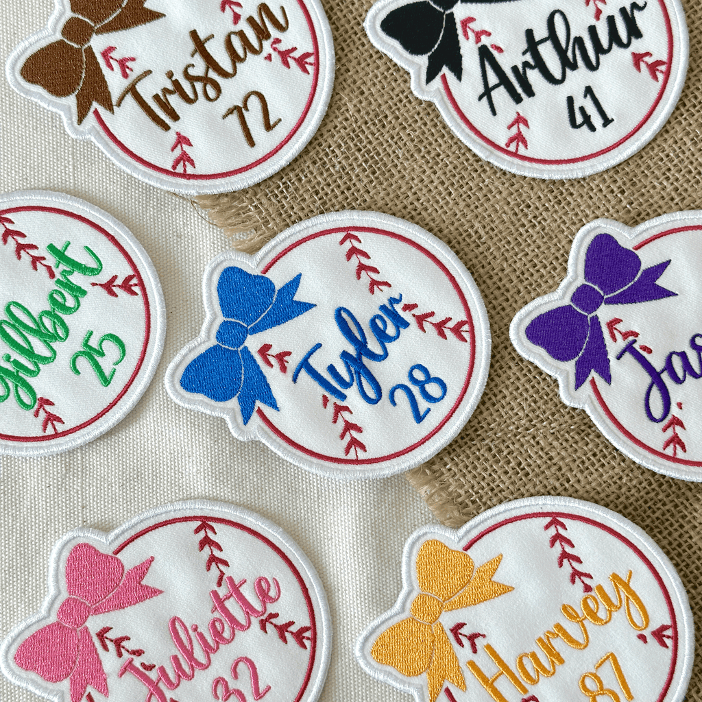 Baseball Bow Patch