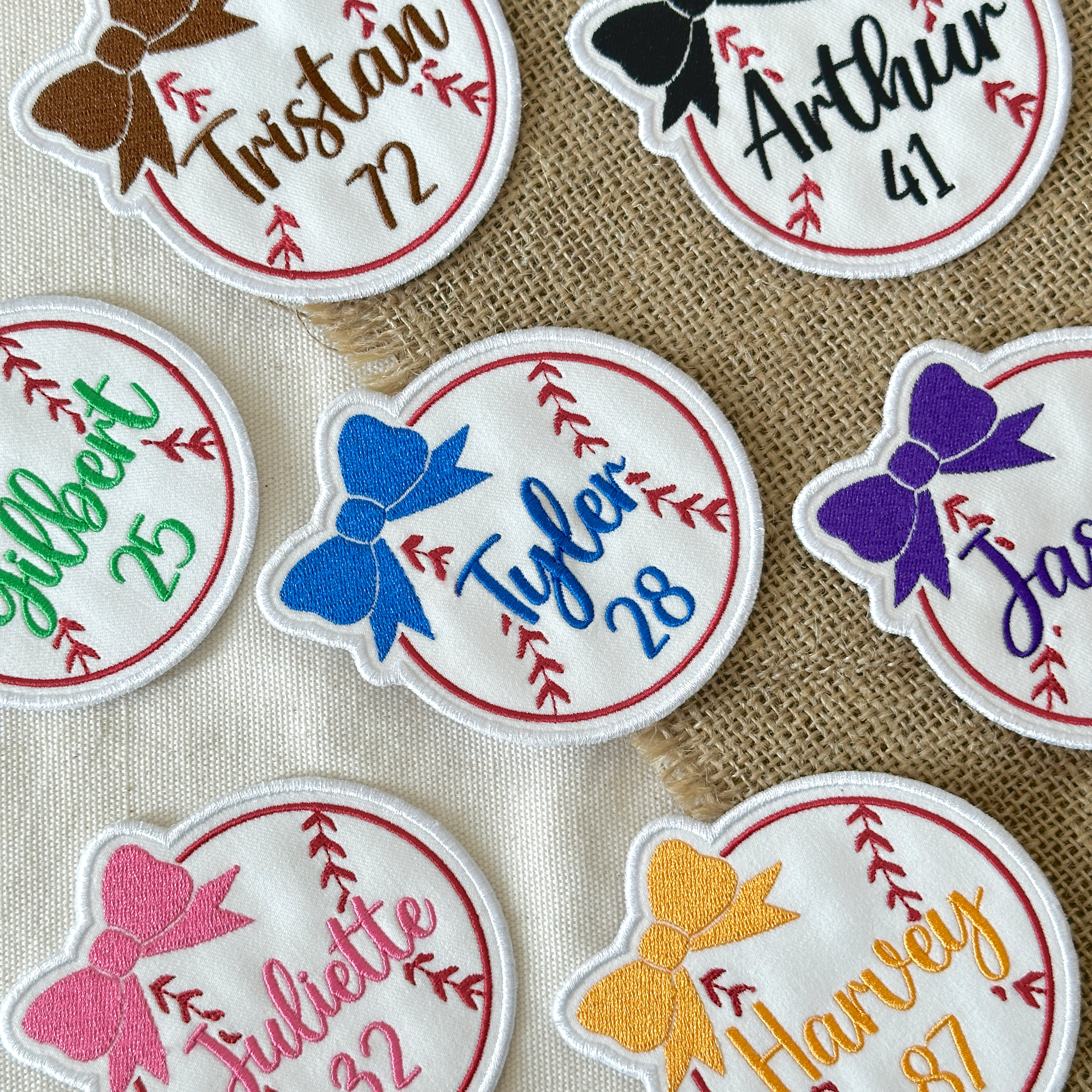 Baseball Bow Patch