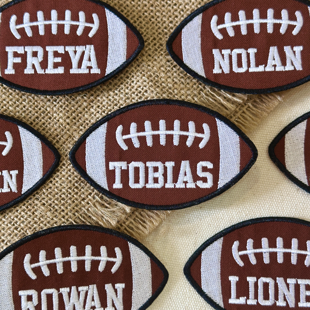 Personalized Football Name Patch