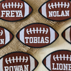 Personalized Football Name Patch