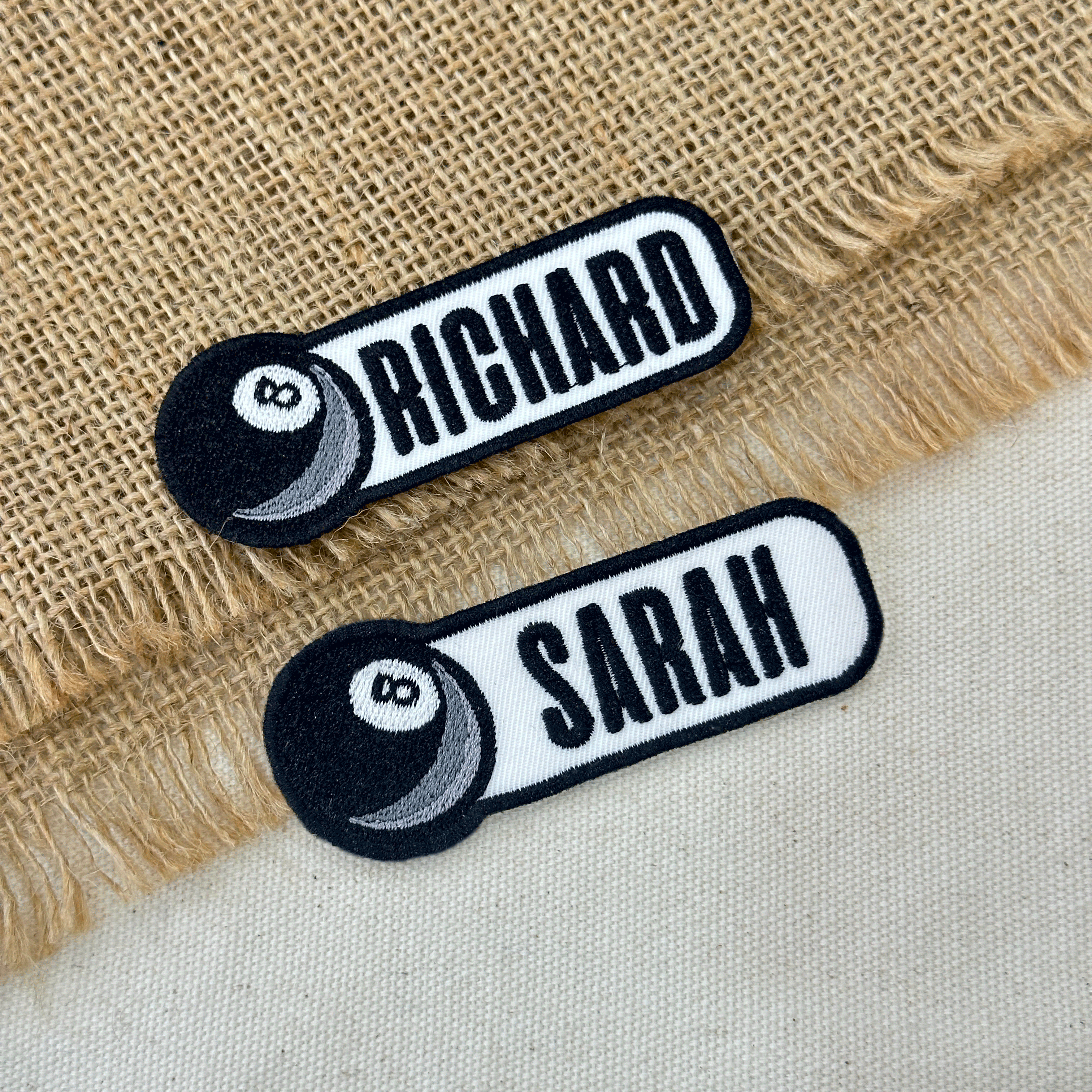 Custom Billiards Name Patch